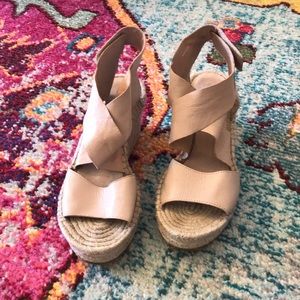 Eileen Fisher Tan Espadrilles size 6
